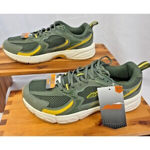 Avia Men's 5000 Athletic Performance Running Shoes Leather Green/Ylw Size 10 NWT